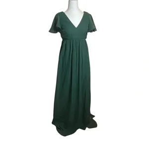 Birdy Grey Hannah Emerald Green Empire Dress Size XS‎ Bridesmaid Event Pockets thumbnail 3