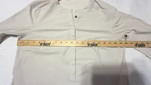 lululemon athletica Cream Lightweight Henley Top thumbnail 10