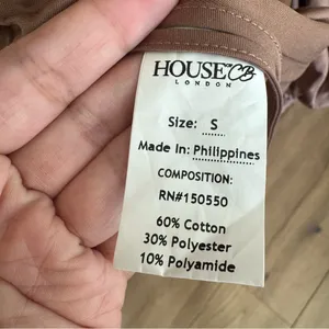 HOUSE OF CB 'Indra' Mocha Off‎ The Shoulder Wrap Mini Dress NWOT Size S thumbnail 8