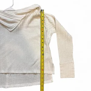 We the free cowl neck thermal sweater size small thumbnail 3
