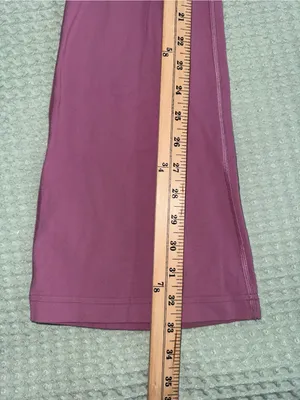 Lululemon Groove Super-High-Rise Flared Pant Nulu Velvet Dust size 2 thumbnail 2