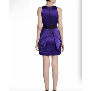 Milly Sculpted Skirt Pencil Dress‎ Blackberry Purple Cocktail NWT Womens Size 10 thumbnail 2