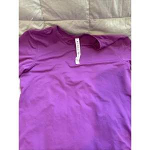 Lululemon High-Neck Running and Training T-Shirt Ripened Rasberry 6 Retail $58+ thumbnail 5