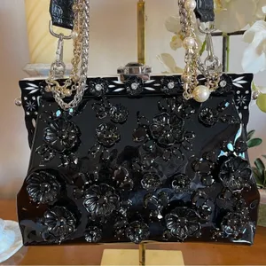 Dolce & Gabbana VANDA Crystal Beaded Bag Black NWOT thumbnail 2