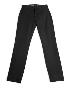 Banana Republic Sloan Flat Front Chino Dress Pants Black 2 thumbnail 1