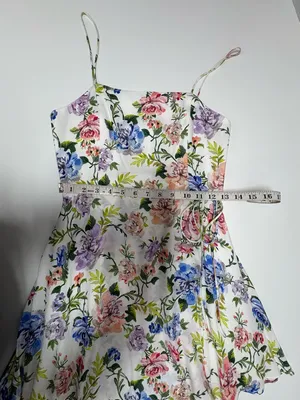 Alice & Olivia Trixie Floral Spaghetti Strap Mini Dress - Size 2.‎ thumbnail 10
