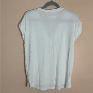 LOFT White V-Neck Cap Sleeve Blouse thumbnail 7