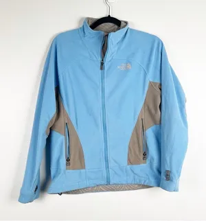 The North Face Fleece Full Zip Blue‎ Sz M thumbnail 1