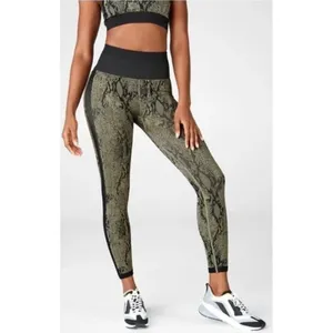 Fabletics High Waisted Snake Print 7/8 Leggings Athleisure Workout Pants XL‎ NWT thumbnail 8