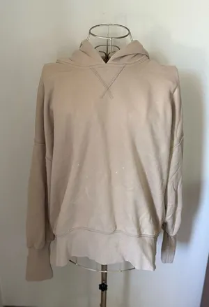 Abercrombie & Fitch Soft Collection Hoodie Sweatshirt Tan Size Small thumbnail 1