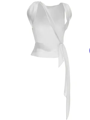 The Bar Asher Silk Backless Top in Bubblegum Hot Pink Size Medium thumbnail 10