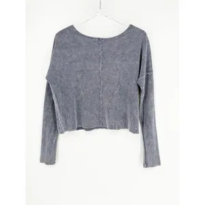 Daydreamer LA Eagle Long Sleeve Textured Top Women's‎ M Vintage Wash thumbnail 3