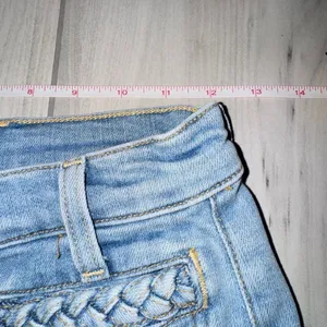 NWOT 7 For All Mankind Braided Denim‎ Flare Jeans Wide Leg Women's Size 26 Light thumbnail 6