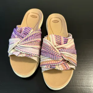 Dr. Scholl's Women's Sandals with Pink and Purple Woven‎ Straps thumbnail 2