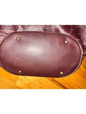 Yih Jou 605 Brown Genuine Leather Textured Large Tote Bag thumbnail 6