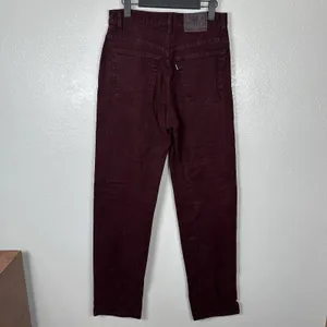 Levis Vintage Silver Tab Loose Pants Jeans Womens 8 Baggy‎ Leg Wine Burgundy thumbnail 3