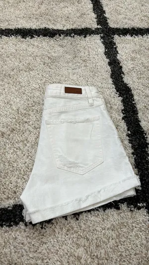 Pure White Jean Shorts thumbnail 7