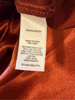 Altar'D State Carlotta dress, midi length satin slip dress, maroon, size S NWT thumbnail 12