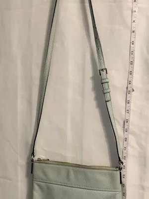 Kate Spade Mint Pebbled Leather Crossbody with Gold Hardware thumbnail 2