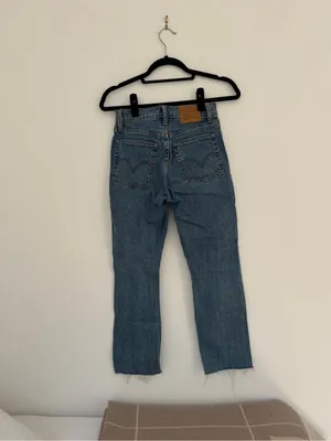 Levi’s Light Blue Distressed Straight-Leg Jeans thumbnail 3