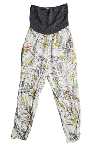 Anthropologie Lilka Strapless Floral Jumpsuit Size: S‎ thumbnail 1