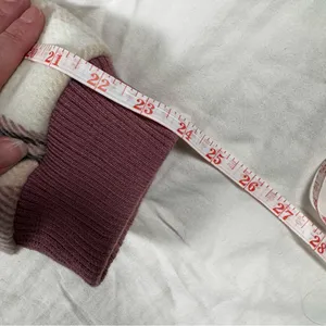 Levi's Plaid Coat Jacket M Quilted‎ Pink White Cabincore Flannel Winter Trucker thumbnail 9