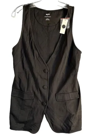 Anthropologie Maeve Ponte 3-Button Vest thumbnail 1