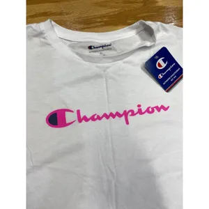 Champion Activewear T-Shirt women XL White Short Sleeve Graphic Logo B61 thumbnail 4