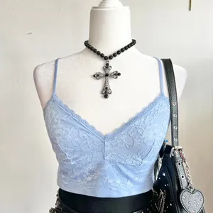 Victoria's Secret Blue Lace Bralette, Y2K, Coquette, Lingerie, Soft Girl, Indie, Romantic,‎ Small thumbnail 2