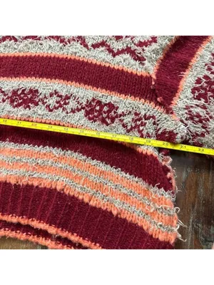 Free People Check Me Out Holly Berry XS Oversized Cropped thumbnail 10