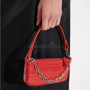 By far Mini Rachel Croc Embossed Leather Top Handle Bag thumbnail 2