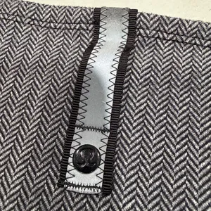 Lululemon Vinyasa Heathered Black Herringbone Scarf Rulu thumbnail 8