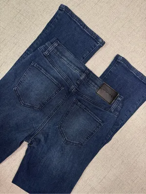 Express Women's Dark Wash Slim Bootcut Jeans - Distressed- Size 6 thumbnail 12