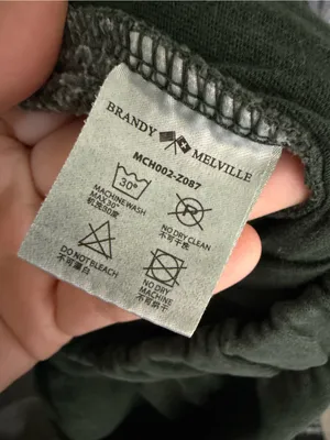 Brandy Melville Green Cotton Blend Jogger Sweatpants Size S thumbnail 10