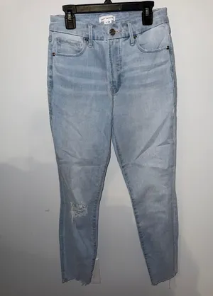Good American Good Waist-Nipping Crop Light Blue Women's Skinny Jeans thumbnail 1