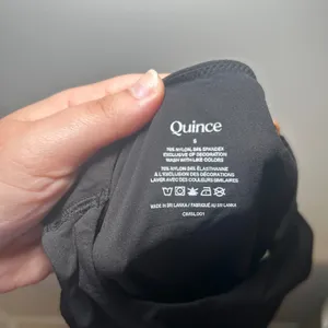 NWT Quince Women Black High Neck Racerback Bodysuit Size S minimal basic casual thumbnail 5