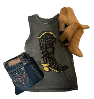Brooks Lyric • Country Music Garth Festival Concert Tank Top Size Medium thumbnail 1