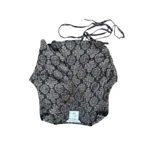 Max Studio Womens Black White Paisley Medallion Wrap Blouse Size 0 306636 thumbnail 2