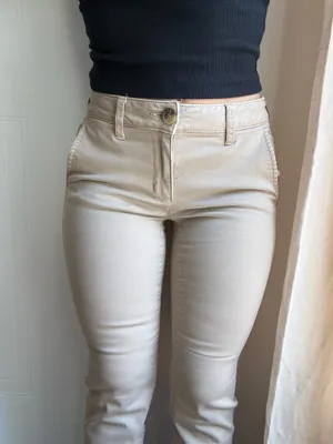 American Eagle Skinny Khaki Pants Super Stretch thumbnail 4