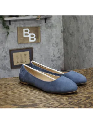NWT Journee Collection Comfort Round-Toe Dress Flats KAVN Blue 10W thumbnail 2