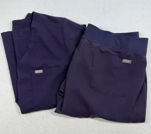 FIGS Scrub Set Women’s XL Purple Catarina Top Zamora Jogger Pants thumbnail 1