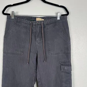 Gramicci Womens Flannel Lined Outdoor Hiking Pants Gray‎ Herringbone Size 8 thumbnail 2