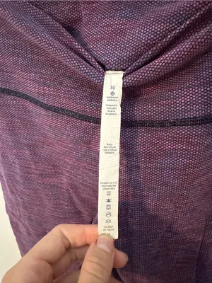 Lululemon Wunder Under Crop II Diamond Jacquard Jewelled Magenta 10 thumbnail 3