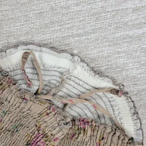 VTG Rachel & Chloe Smocked Dress Womens S Tan Floral Convertible Straps Cottage thumbnail 9