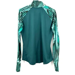 Brooks size‎ medium quarter zip pullover sweatshirt green thumbnail 2