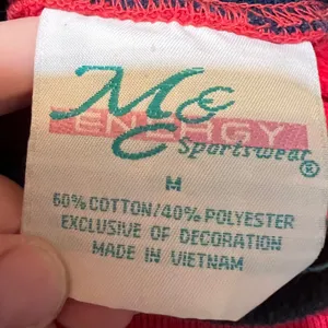 Vintage Christmas Sweatshirt‎ Womens Medium Red Holidays Grandkids Bright thumbnail 4