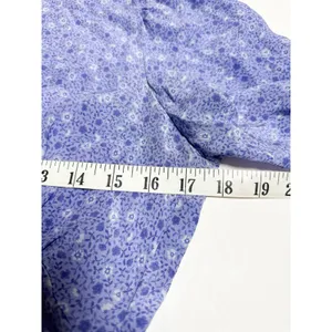 Realisation Par The Vivienne Blue Floral 100% Silk Midi Dress L thumbnail 13