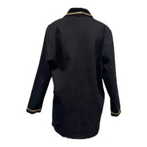 Vintage 90s Contempo Casuals Gold Trim Blazer Oversized Small thumbnail 5