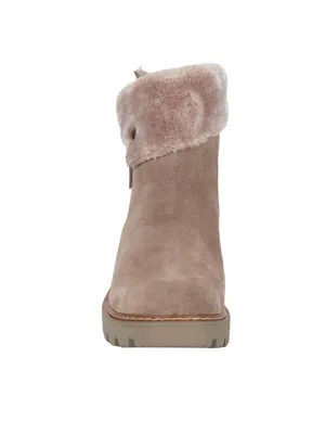 NWT Baretraps Wyoming Suede Ankle Winter Hiking Boots BT28506 Taupe Brown 7.5M thumbnail 4