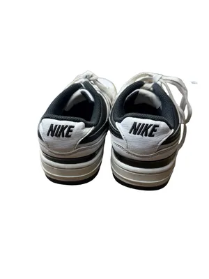 🤍👟 Nike Gamma‎ Force Leather Sneakers White Black Women’s Size 5.5 EU 36 👟🤍 thumbnail 3